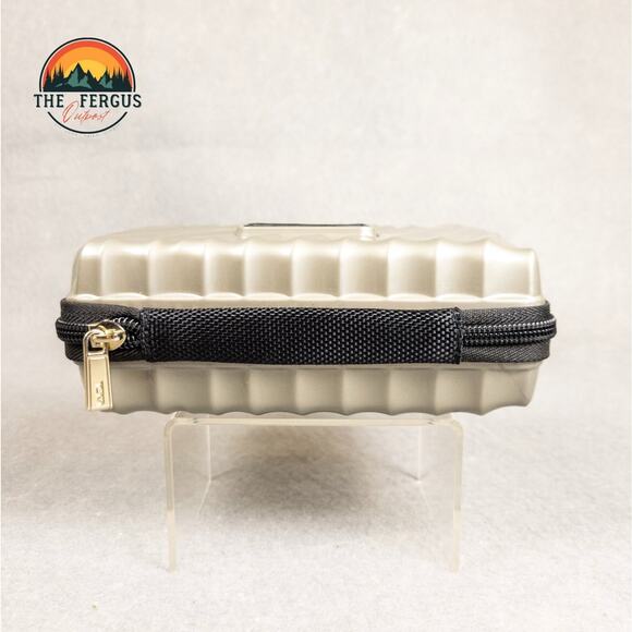 TUMI For Delta Amenity Travel Bag Hard Shell Toiletry Kit Case Gray With Mask - Picture 11 of 13